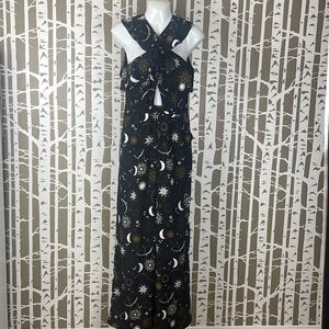 Lost + Wander Zodiac Cross-Front Ruffle Jumpsuit S